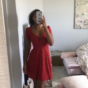 Polka dot picnic dress